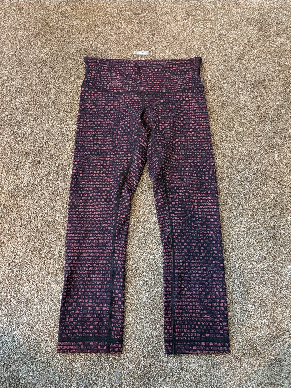 lululemon athletica coral Patterned Leggings